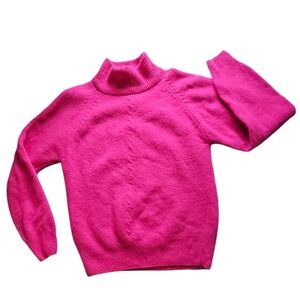 Kids Pink Lambswool Angora Sweater M Yarnworks